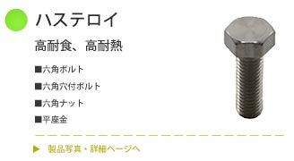 ハステロイ：レアメタルスクリュー